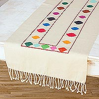 Cotton table runner Maya Kites Guatemala