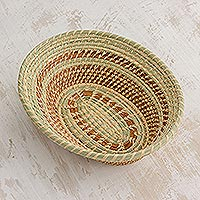 Natural fiber basket Organic Essence Guatemala