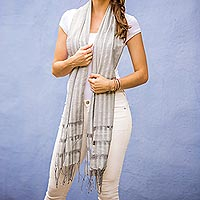 Cotton scarf Mist Guatemala