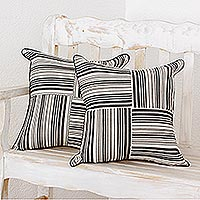 Cotton cushion covers Four Directions pair Guatemala