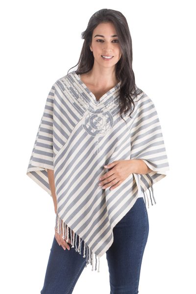 Cotton poncho, Maya Purity