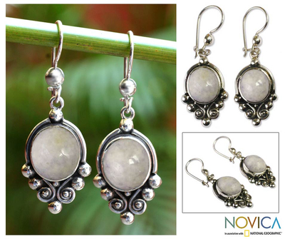 dangle lavender jade earrings praise sterling unique silver novica