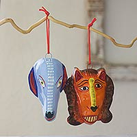 Ceramic ornaments Ritual set of 6 Guatemala