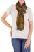 Rayon chenille scarf, 'Atitlan Volcano' - Rayon chenille scarf (image 2a) thumbail