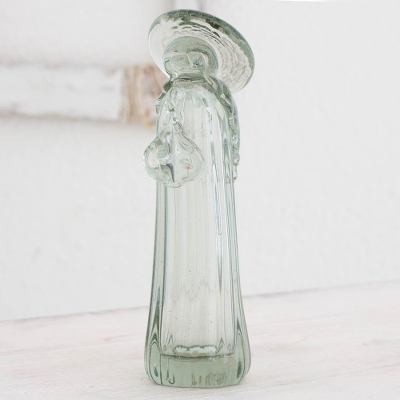 Blown glass figurine, Crystal Virgin