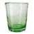 Blown glass carafe and glasses, 'Cool Chalice' (set for 2) - Handblown Green Recycled Glass Pitcher Set for 2 (image 2c) thumbail