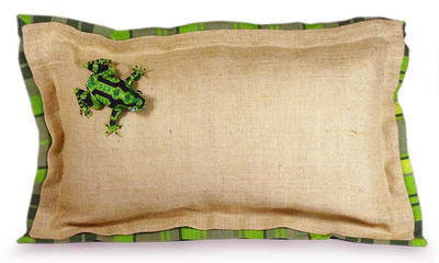 frog cushion cover