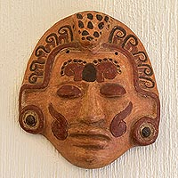 Ceramic mask Maya Crocodile Priest El Salvador