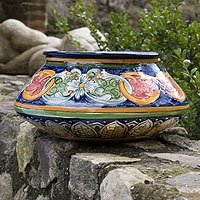 Ceramic flower pot,