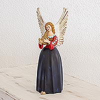 Ceramic figurine Angel from Todos Santos Guatemala