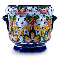 Ceramic flower pot,