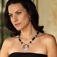 Jade pendant necklace,