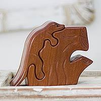 Mahogany puzzle box,