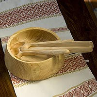 Wood serving bowl Imagination medium Guatemala