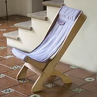 Cedar and cotton chair,