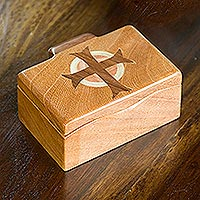 Wood box Christ s Cross medium Guatemala