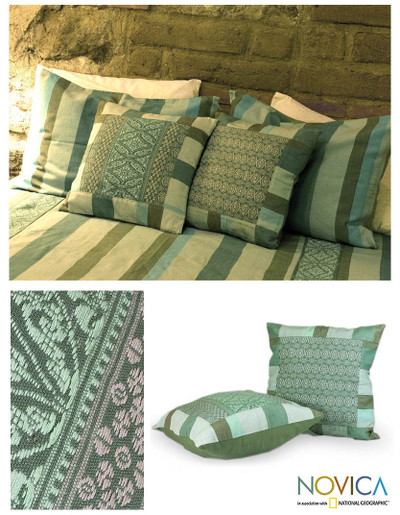 Cotton cushion covers, Huipil Stories (pair)