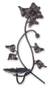 Wrought iron candleholder, 'Perfect Flower' - Floral Wrought Iron Candleholder Wall Sconce (image 2a) thumbail