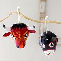 Cedar wood ornaments,