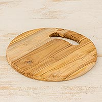 Teakwood cutting board Circle of Life Guatemala