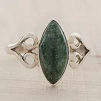 Jade cocktail ring,