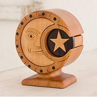 Mahogany puzzle box,