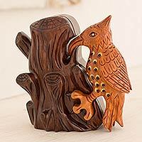 Mahogany puzzle box,