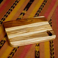 Teakwood chopping board Raindrop Guatemala