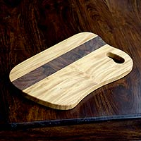 Cypress wood chopping board Natural Parallel Guatemala