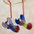 Ceramic ornaments, 'Wishing Angels' (set of 6) - Handcrafted Angel Ceramic Ornaments (Set of 6) thumbail