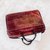 Bamboo chenille and cotton laptop case, 'Iridescent Lands' (14 inch) - Bamboo chenille and cotton laptop case (14 inch) thumbail