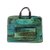 Bamboo chenille and cotton laptop case, 'Iridescent Jade' (14 inch) - Bamboo chenille and cotton laptop case (14 inch) (image 2c) thumbail