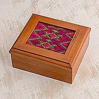 Cedar and cotton tea box,