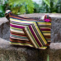 Cotton shoulder bag,