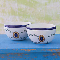 Ceramic bowls Margarita pair Guatemala