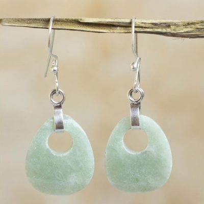 Jade dangle earrings, Maya Dreams