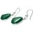 Jade dangle earrings, 'Green Moon' - Sterling Silver Jade Dangle Earrings (image 2b) thumbail
