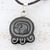 Jade pendant necklace, 'Maya Thought' - Maya Jade Glyph Necklace from Central America thumbail