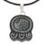 Jade pendant necklace, 'Maya Strength of Union' - Hand Made Jade Pendant Necklace with Black Cotton Cord (image 2a) thumbail