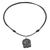 Jade pendant necklace, 'Maya Strength of Union' - Hand Made Jade Pendant Necklace with Black Cotton Cord (image 2d) thumbail