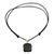 Jade pendant necklace, 'Feathered Serpent' - Jade Glyph Necklace of Maya Feathered Serpent (image 2d) thumbail