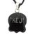 Jade pendant necklace, 'Maya Knowledge of Power' - Handmade Maya Glyph Jade Pendant Cotton Necklace (image 2b) thumbail