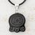 Jade pendant necklace, 'Maya Seed' - Collectible Women's Jade Necklace with Cotton Cord thumbail