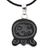 Jade pendant necklace, 'Maya Justice' - Maya Justice Handcrafted Jade Glyph Necklace (image 2a) thumbail