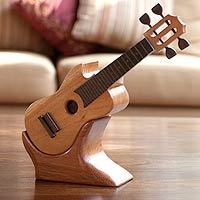Mahogany and ebony puzzle box,