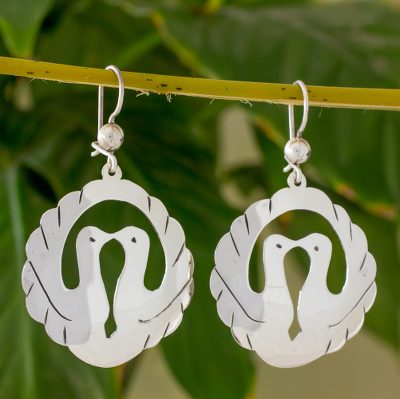 Sterling silver dangle earrings, Love Eternal
