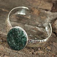 Jade cuff bracelet,