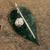 Jade pendant, 'Maya Ladybug' - Sterling Silver and Jade Pendant thumbail