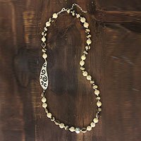 Ceramic beaded necklace,