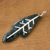 Jade pendant, 'Philodendron in Dark Green' - Jade pendant thumbail